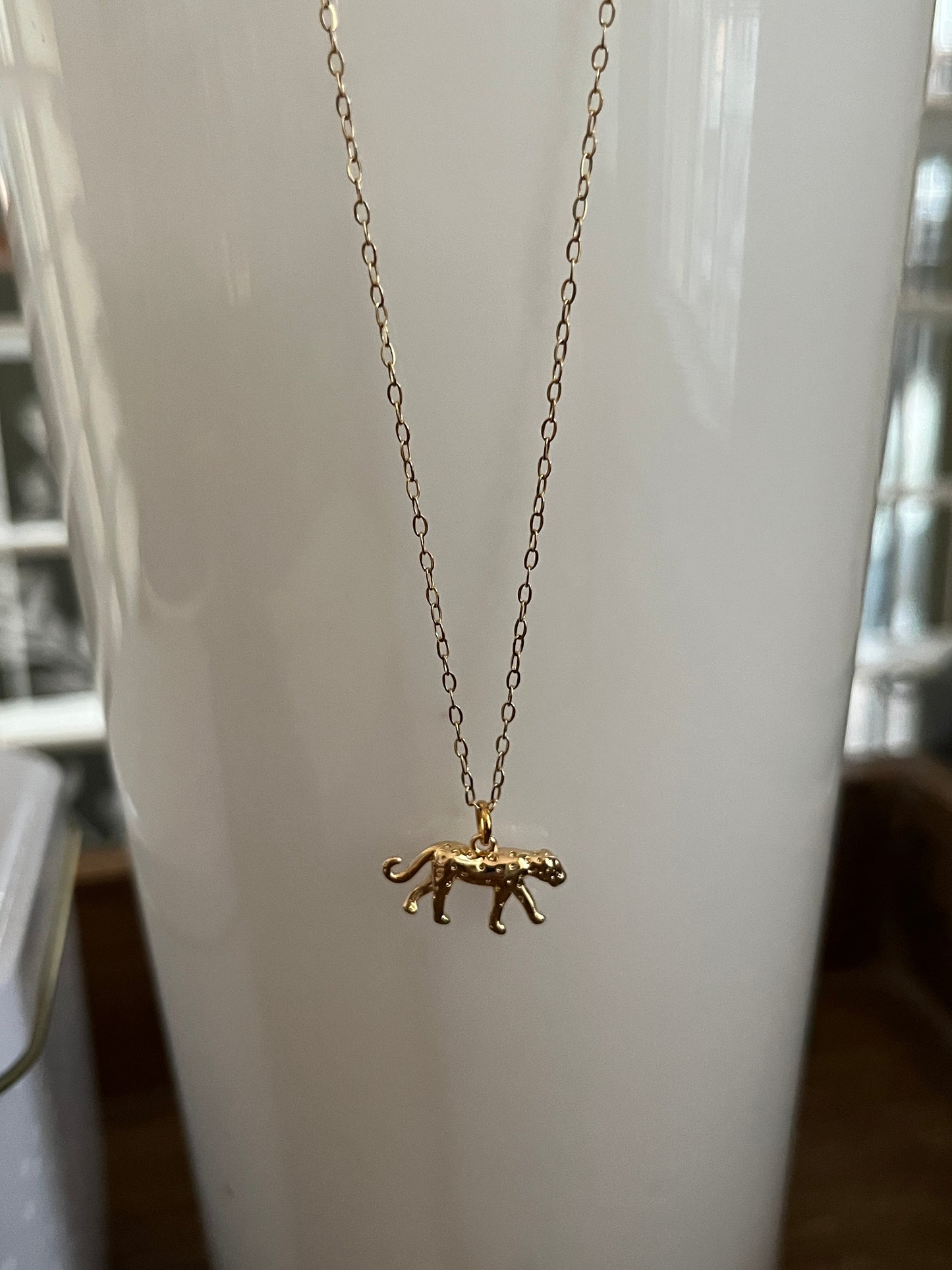 Leopard Dainty Necklace
